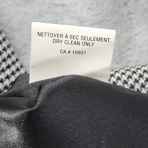 Laura Petites Skirt Size 6P Black White Houndstooth Pencil High Waist Back Zip - Picture 8 of 9